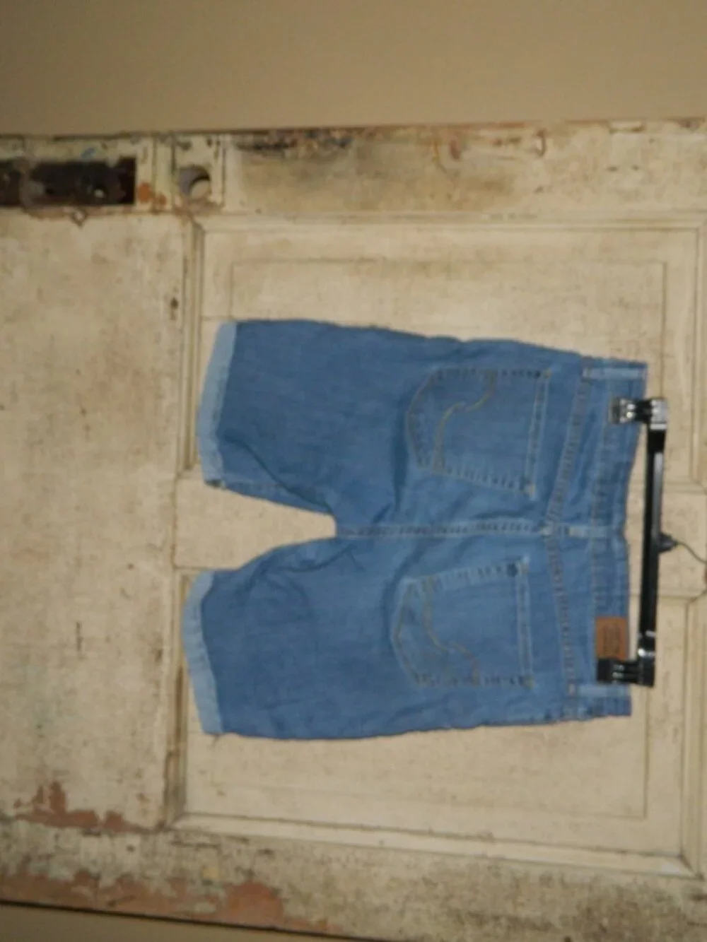 Signature Levi Strauss Mid Rise Bermuda Denim Shorts Sz 8 (Y-24)